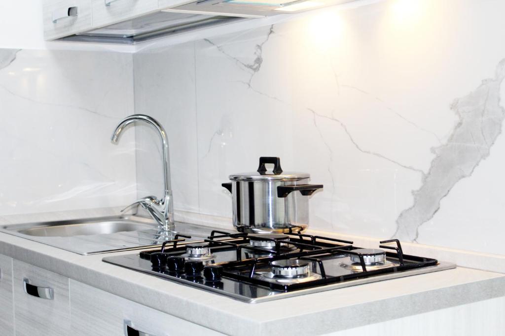 Kuchyňa alebo kuchynka v ubytovaní Conforti Apartment
