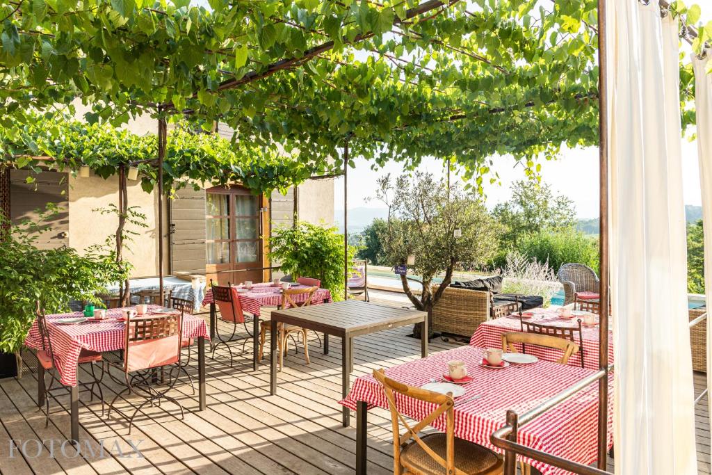 Zahrada ubytování Une Sieste en Luberon