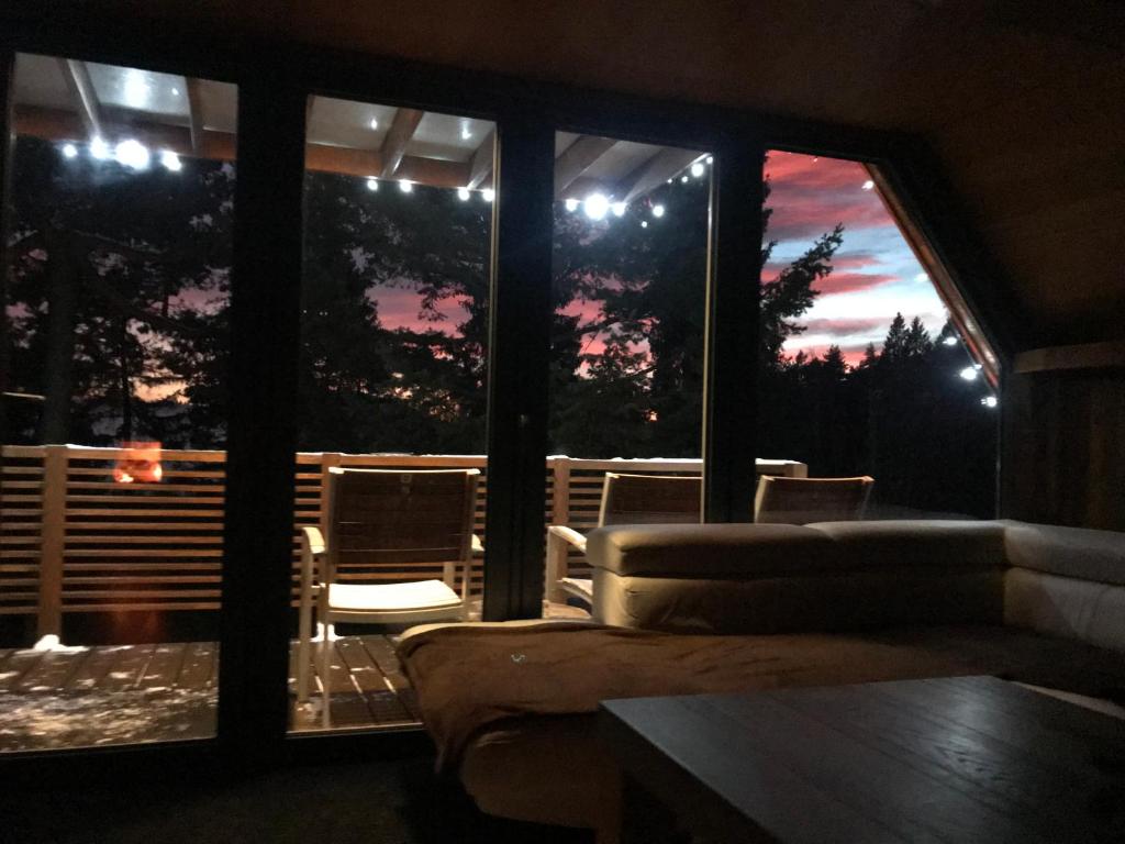 A seating area at Chata Dorotka