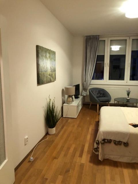 Posteľ alebo postele v izbe v ubytovaní Centrum 2 Apartmanok