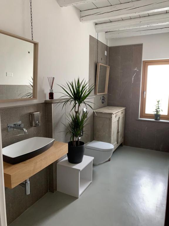 Koupelna v ubytování B&B La Corte Dei Vizi