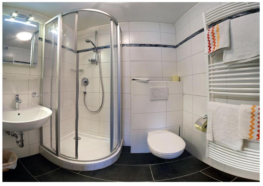 Kúpeľňa v ubytovaní Ferienwohnung Bacher
