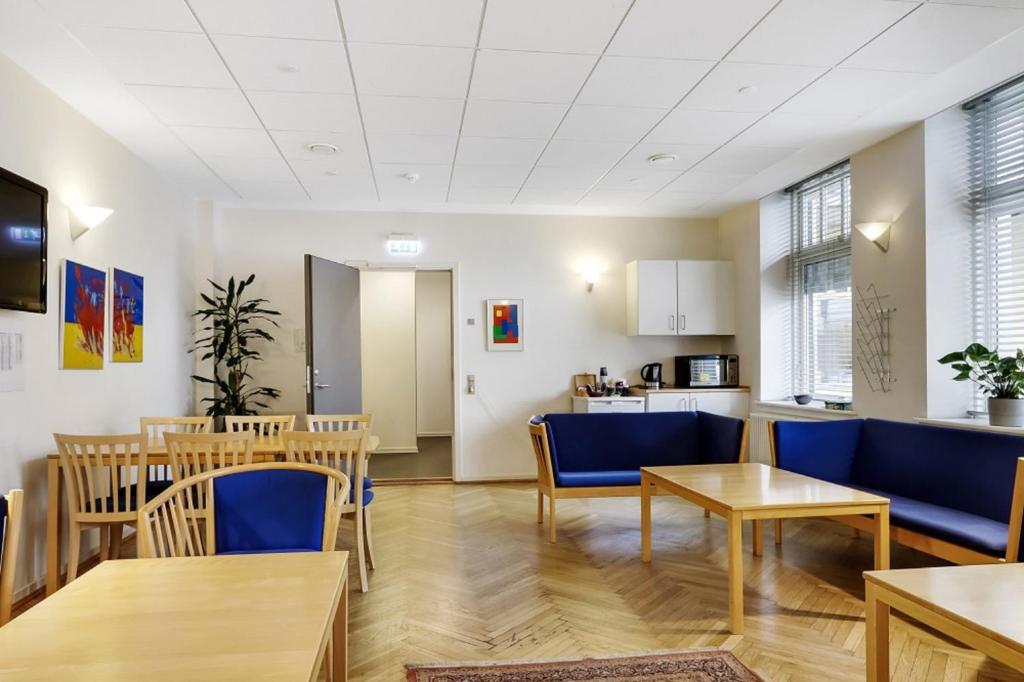 Χώρος καθιστικού στο Hotel Garni
