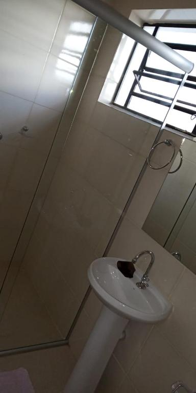 Koupelna v ubytování Hostel da Moda