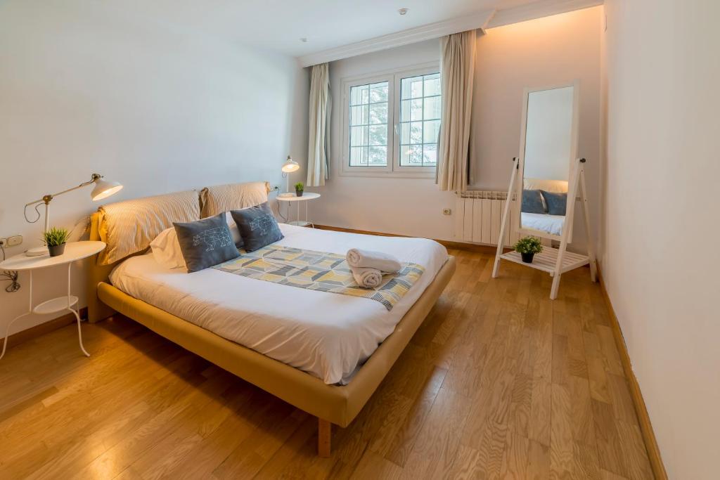 Posteľ alebo postele v izbe v ubytovaní Bed and Snow Apartments