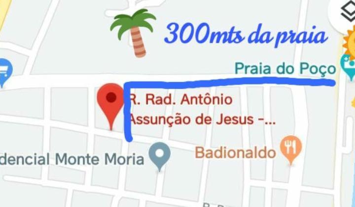  Apartamento térreo para 4 pessoas na praia do Poço-PB