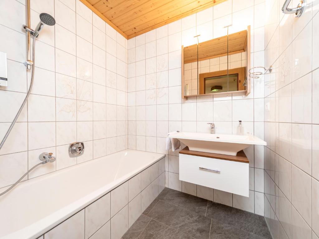 Koupelna v ubytování Gästehaus Gratlspitz