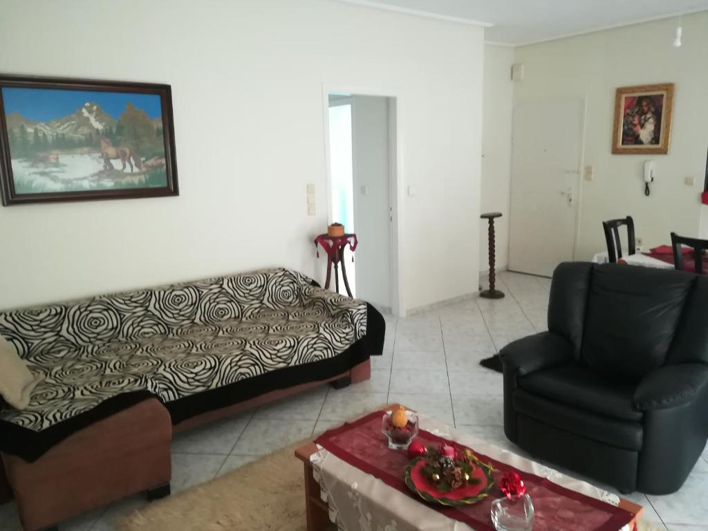 Posezení v ubytování 2nd Floor Apartment In Volos