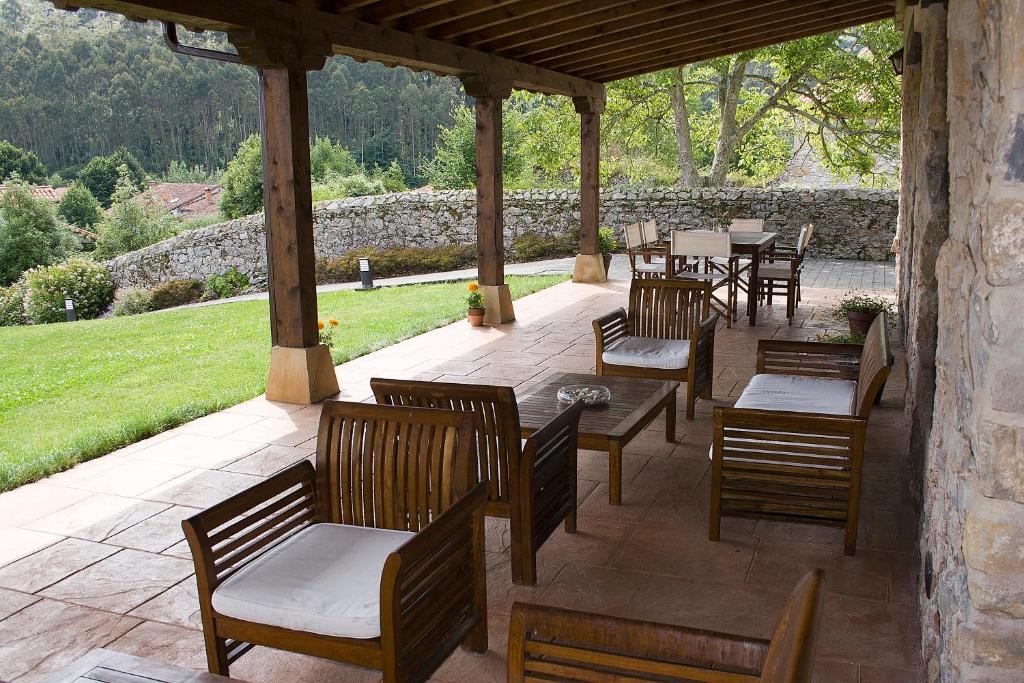 A garden outside Posada Ruilobuca