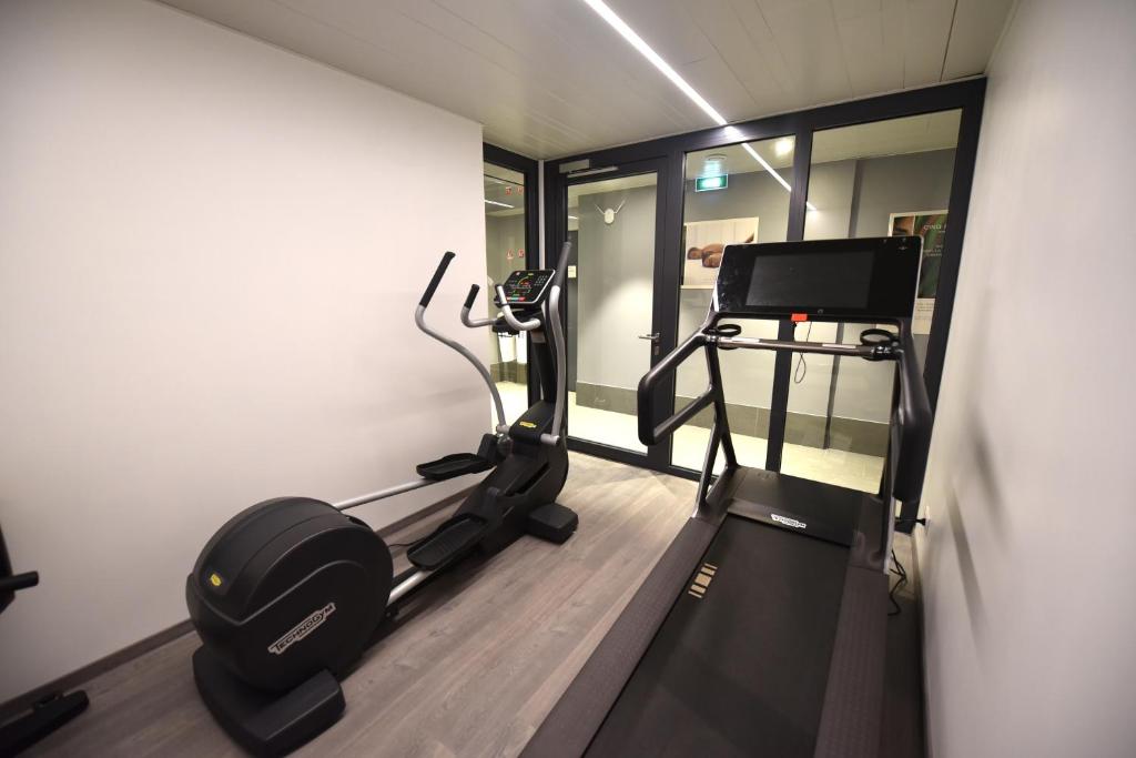 Fitness centrum a/nebo fitness zařízení v ubytování Kyriad Hotel Dijon Gare