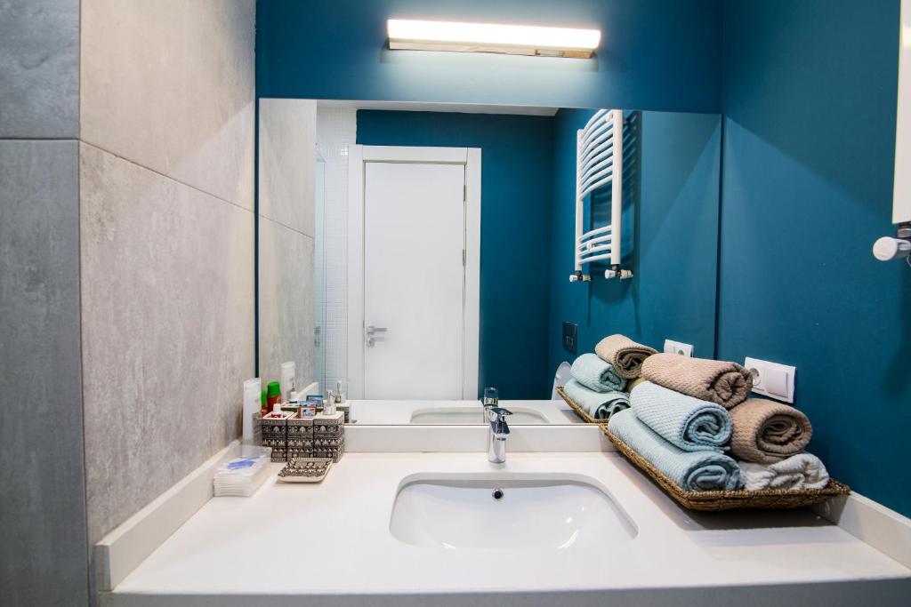 Koupelna v ubytování Room225 - New Gudauri Suites
