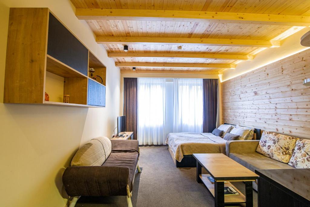 Posezení v ubytování Room225 - New Gudauri Suites