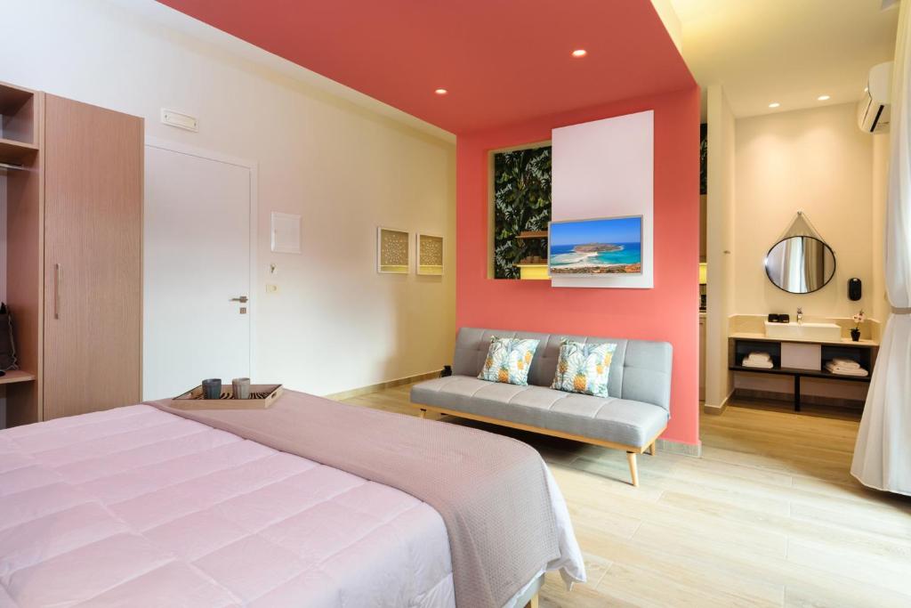Postel nebo postele na pokoji v ubytování Iliana Apartments