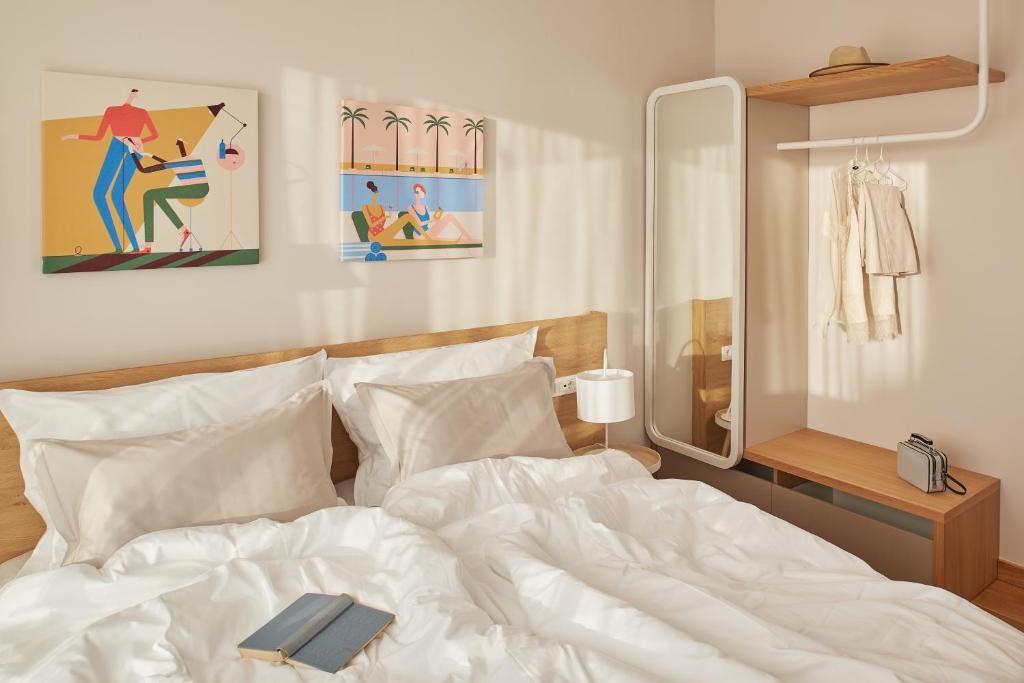 Posteľ alebo postele v izbe v ubytovaní Eol Apartments Split
