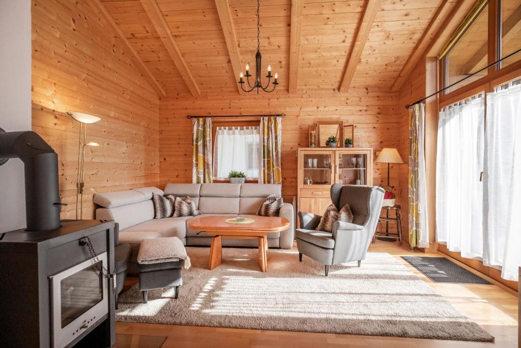 Posezení v ubytování Chalet Terry
