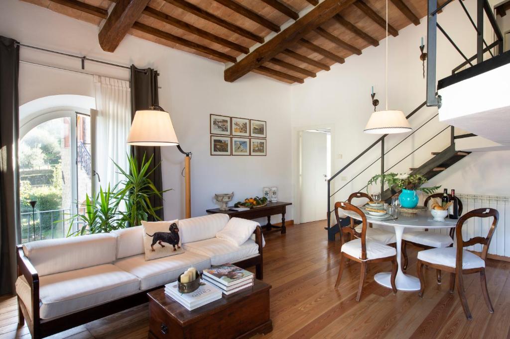 Posezení v ubytování Porta Castellana B&B - Apartment