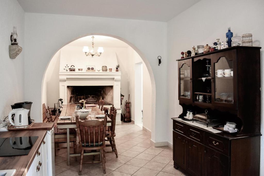 Kuchyň nebo kuchyňský kout v ubytování House Nada