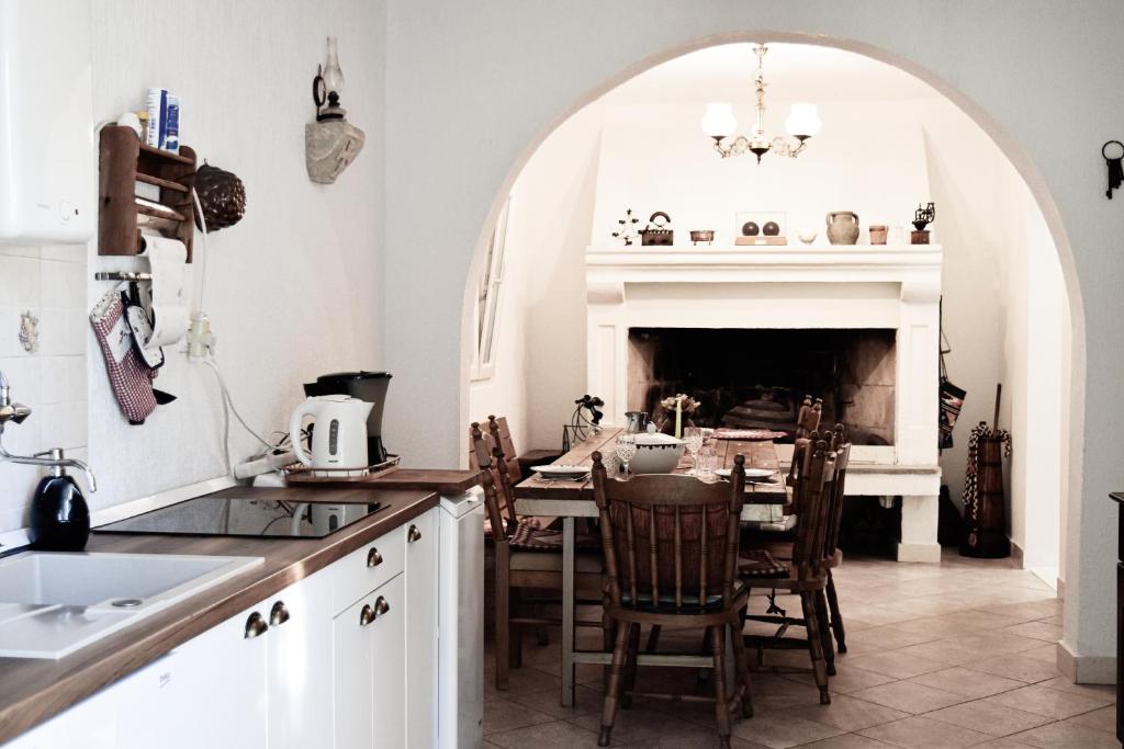 Kuchyň nebo kuchyňský kout v ubytování House Nada