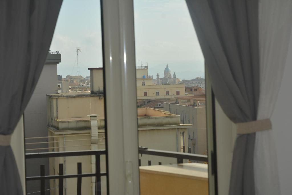 A general view of Caltanissetta or a view of the city taken from a panziókat