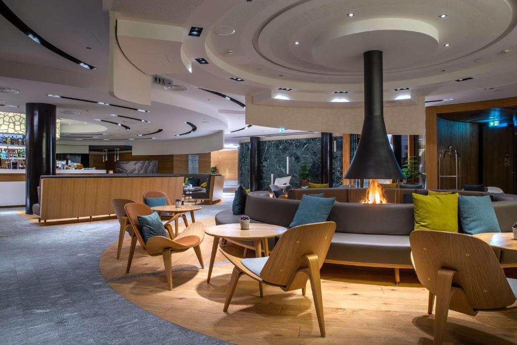 Area soggiorno di Radisson Blu Hotel Reussen, Andermatt