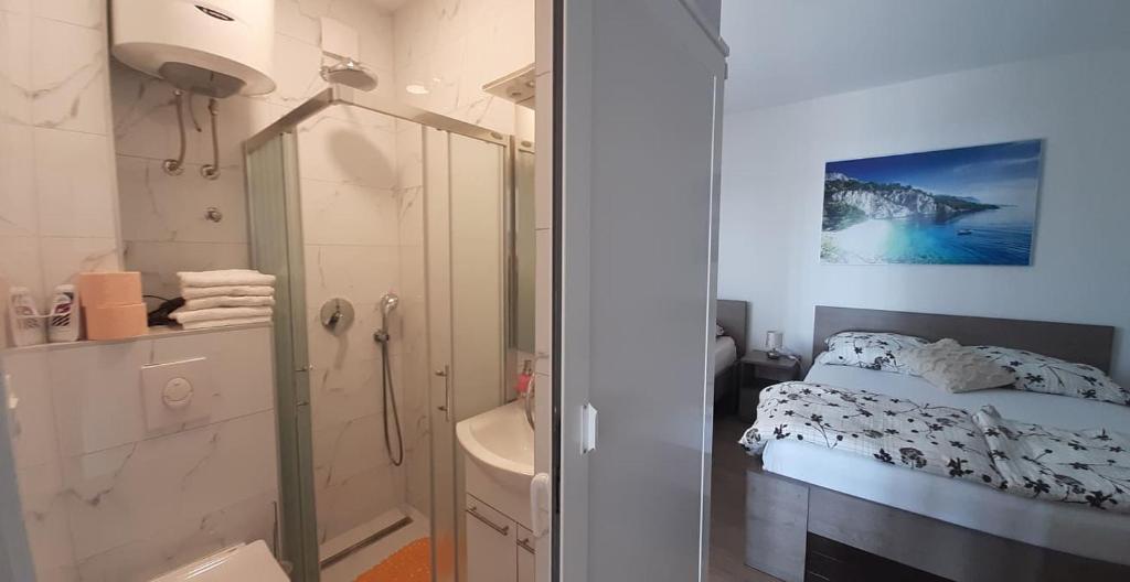 Koupelna v ubytování Apartments Villa Ravlić