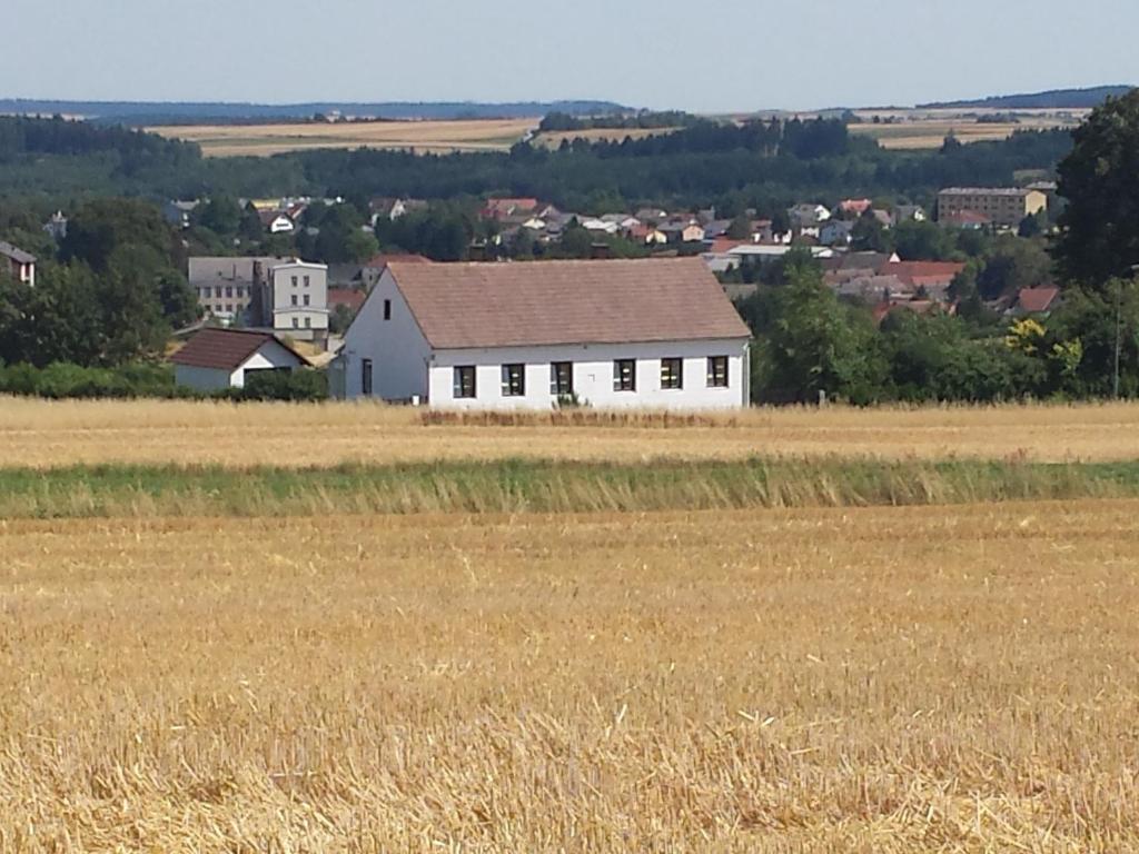 a white house in the middle of a field at Ferienhaus Peter in Dietmanns bei Waidhofen