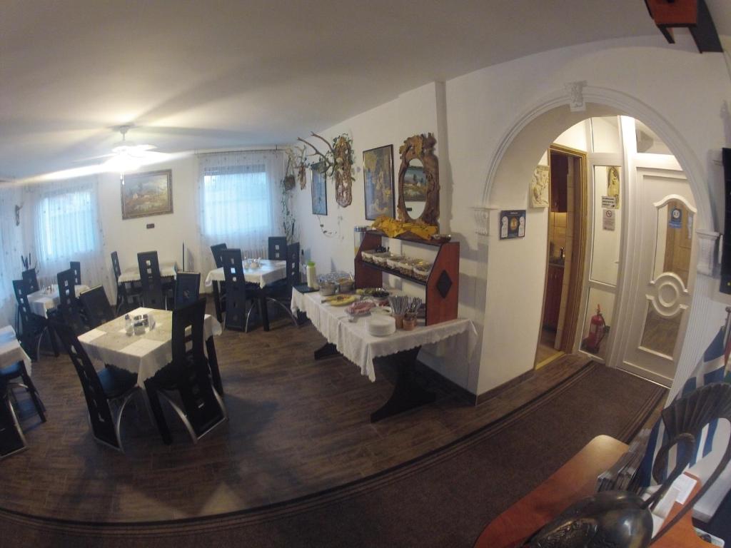 Restaurace v ubytování Olympos Panzió