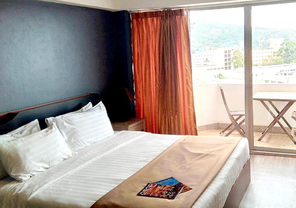 Llit o llits en una habitació de Studio Sea View Patong