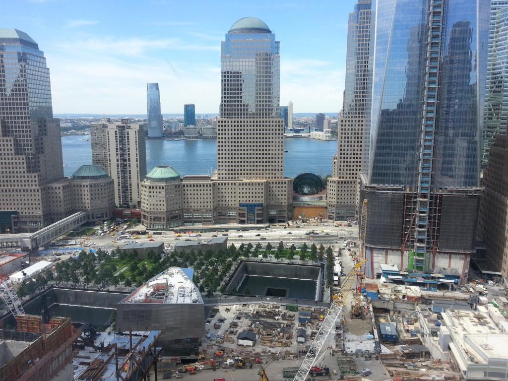 Uma visão geral de Nova York ou uma vista da cidade tirada do hotel