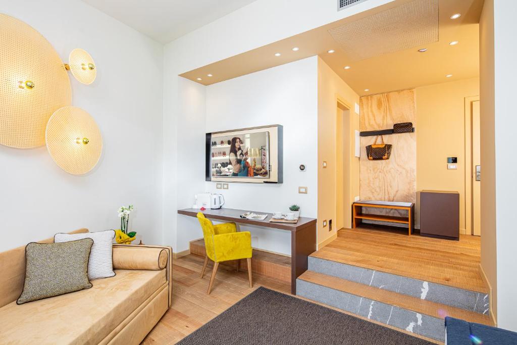 TV a/nebo společenská místnost v ubytování Hotel San Giorgio
