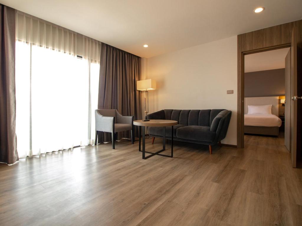Posezení v ubytování Fortune View Khong Hotel Nakhon Phanom