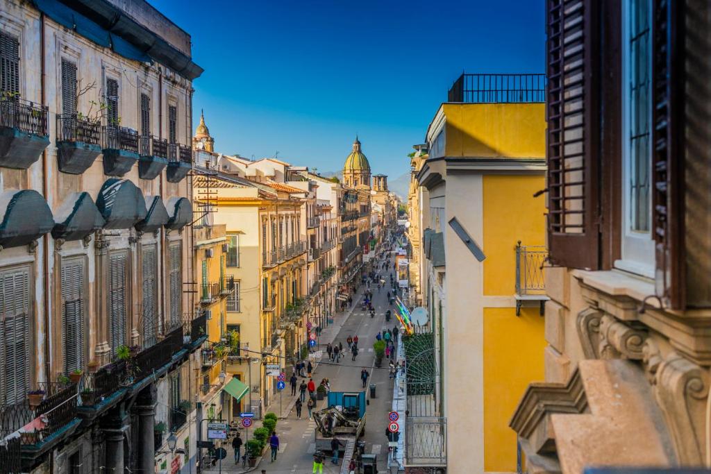 Widok na miasto Palermo z tego apartamentu
