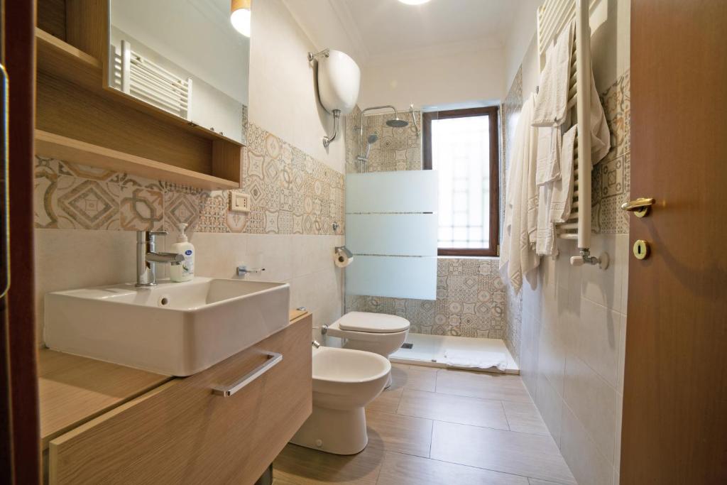 Koupelna v ubytování B&B del Sole