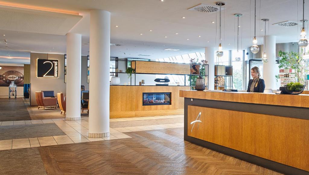 Vstupní hala nebo recepce v ubytování Atlanta Hotel Leipzig