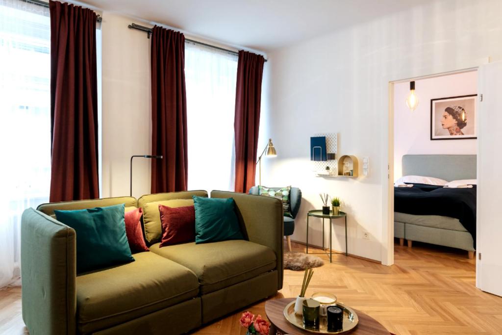 Posezení v ubytování Vienna Elegance Apartment