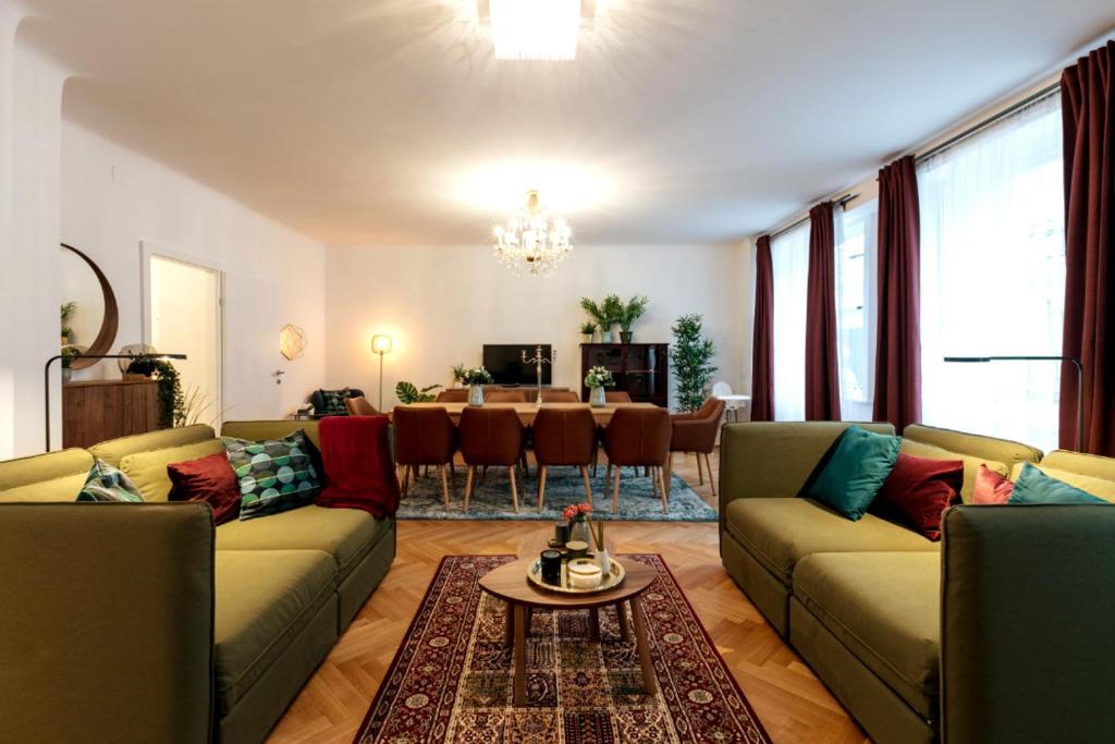 Posezení v ubytování Vienna Elegance Apartment