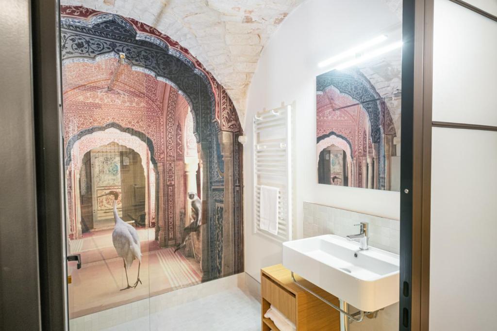 Koupelna v ubytování Petrantiche - Albergo Diffuso