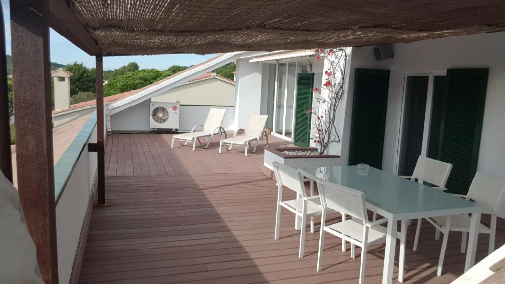Balkón alebo terasa v ubytovaní Encantador apartamento en S'Agaró-Platja de Aro