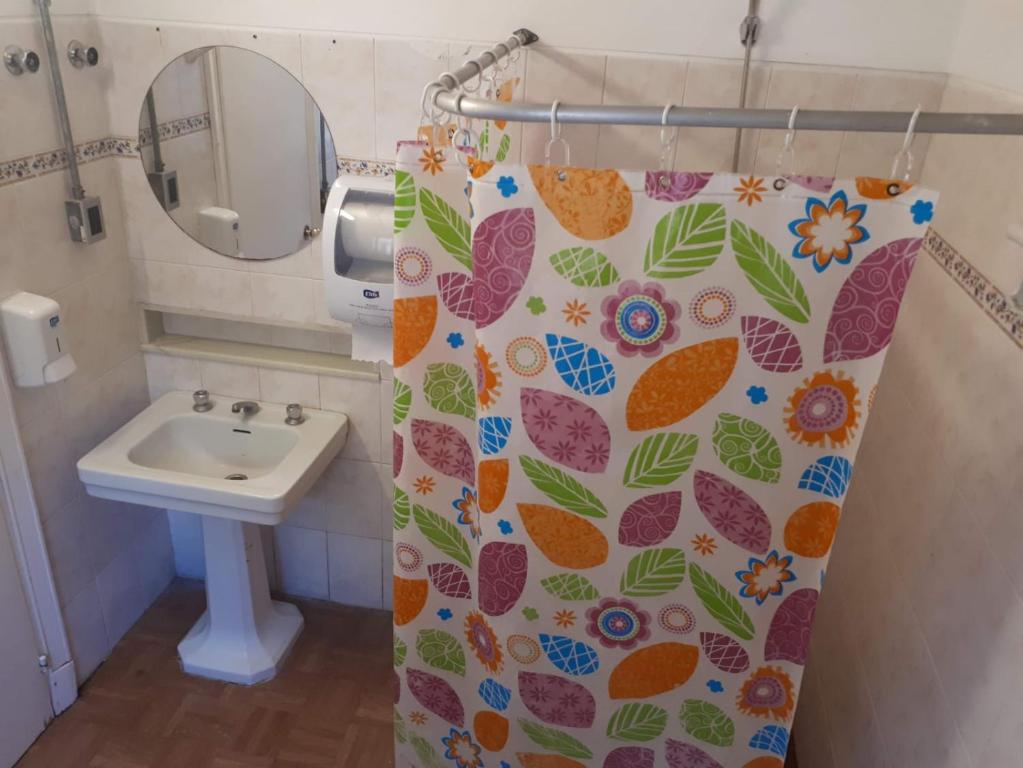 Koupelna v ubytování Hostel del Puerto