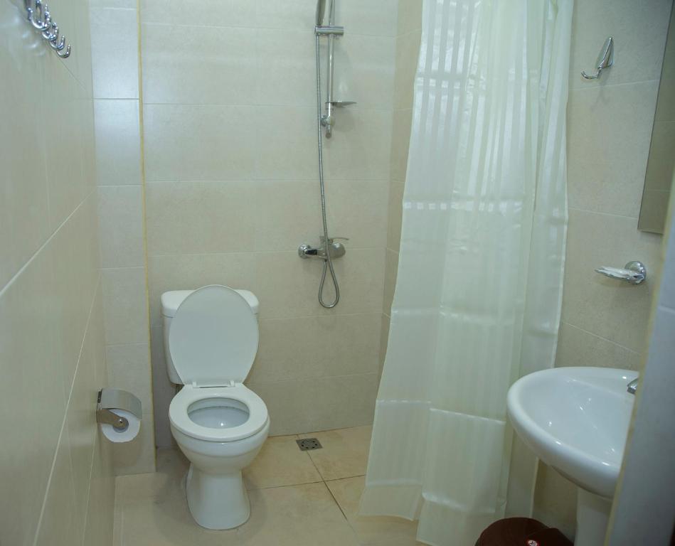 Koupelna v ubytování Guest House MARGARYAN