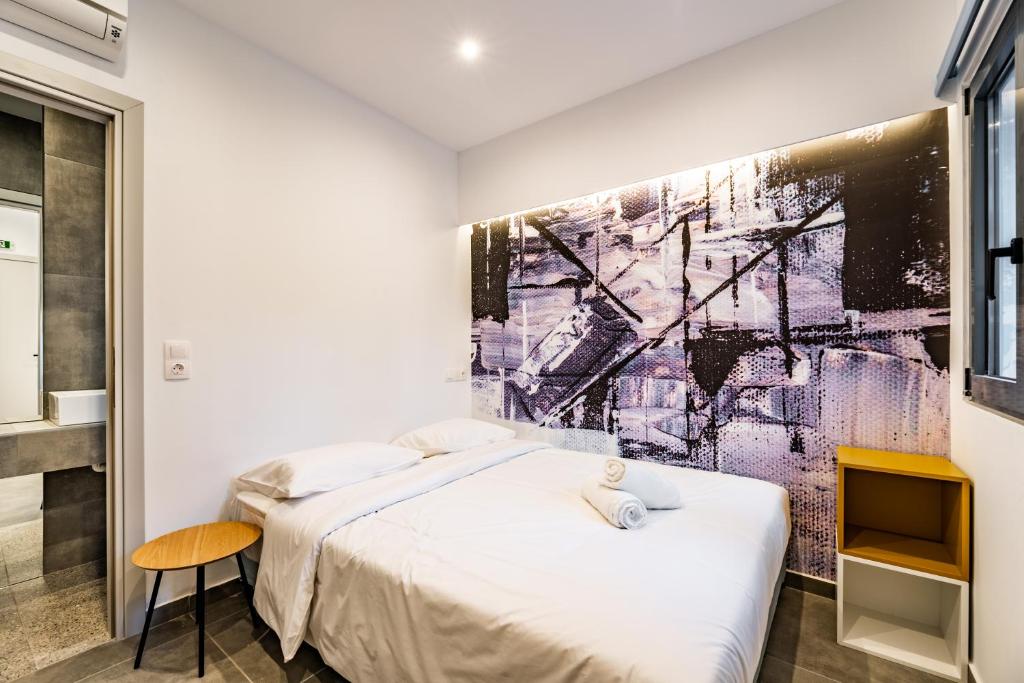 Posteľ alebo postele v izbe v ubytovaní Athens Hub Hostel