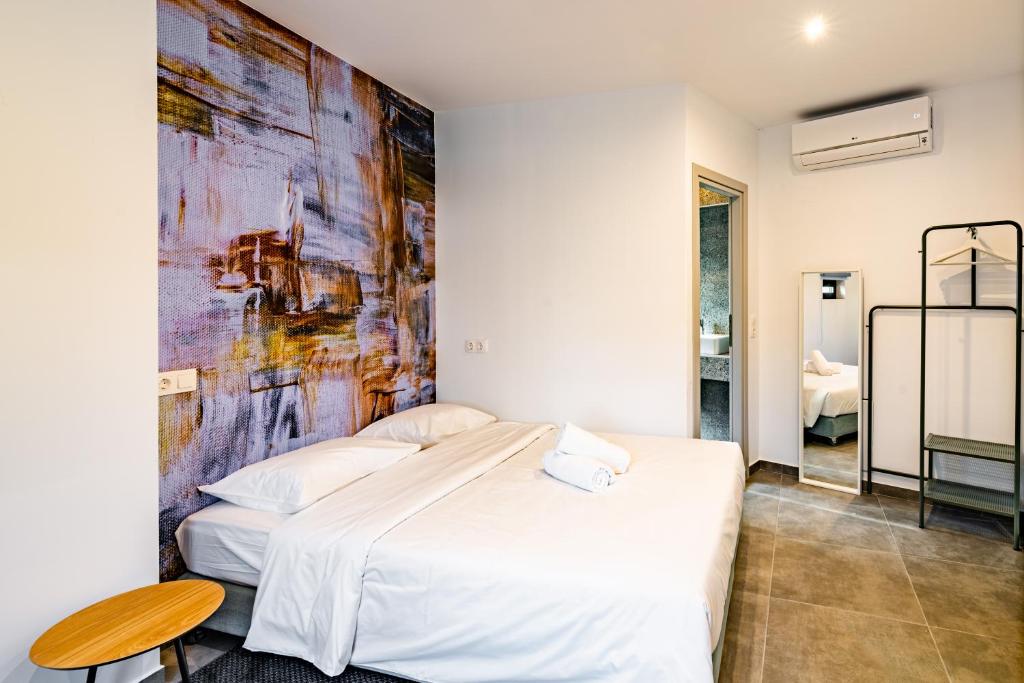 Posteľ alebo postele v izbe v ubytovaní Athens Hub Hostel