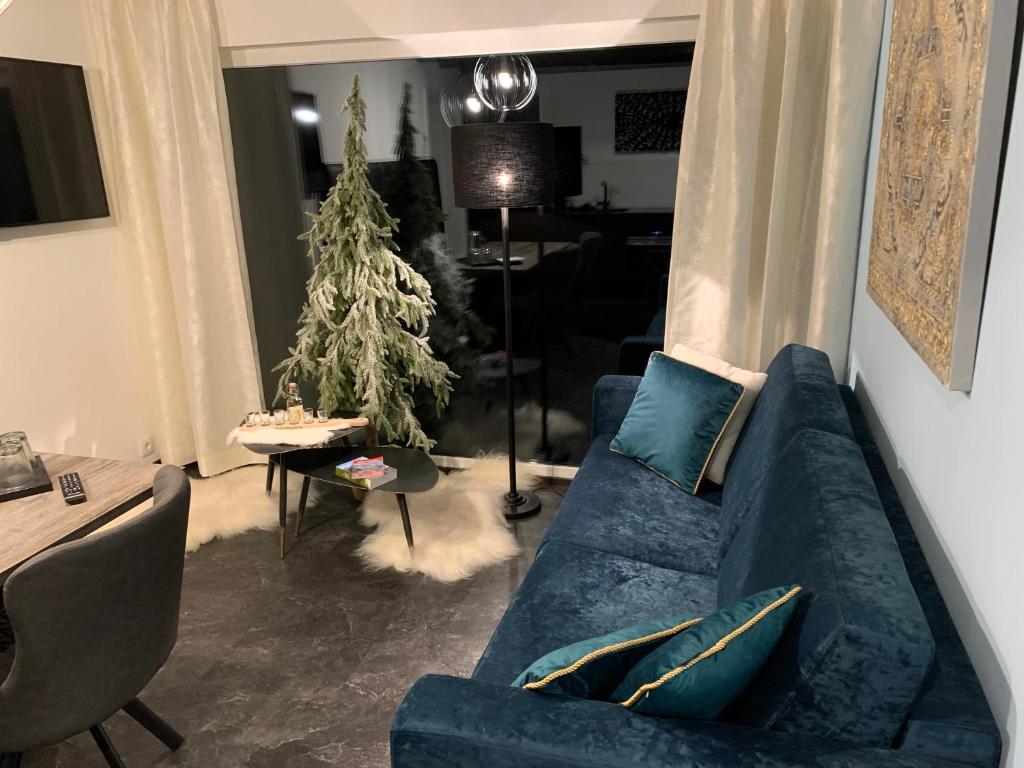 Posezení v ubytování Chalet Mirandum Apartments Vandans