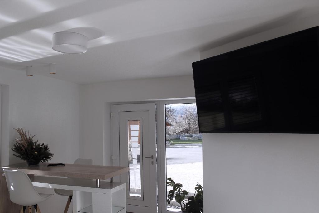 TV a/nebo společenská místnost v ubytování Deluxe Apartments Panorama