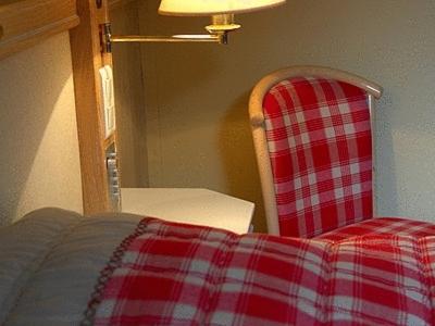 Postel nebo postele na pokoji v ubytování Hotel Les Remparts