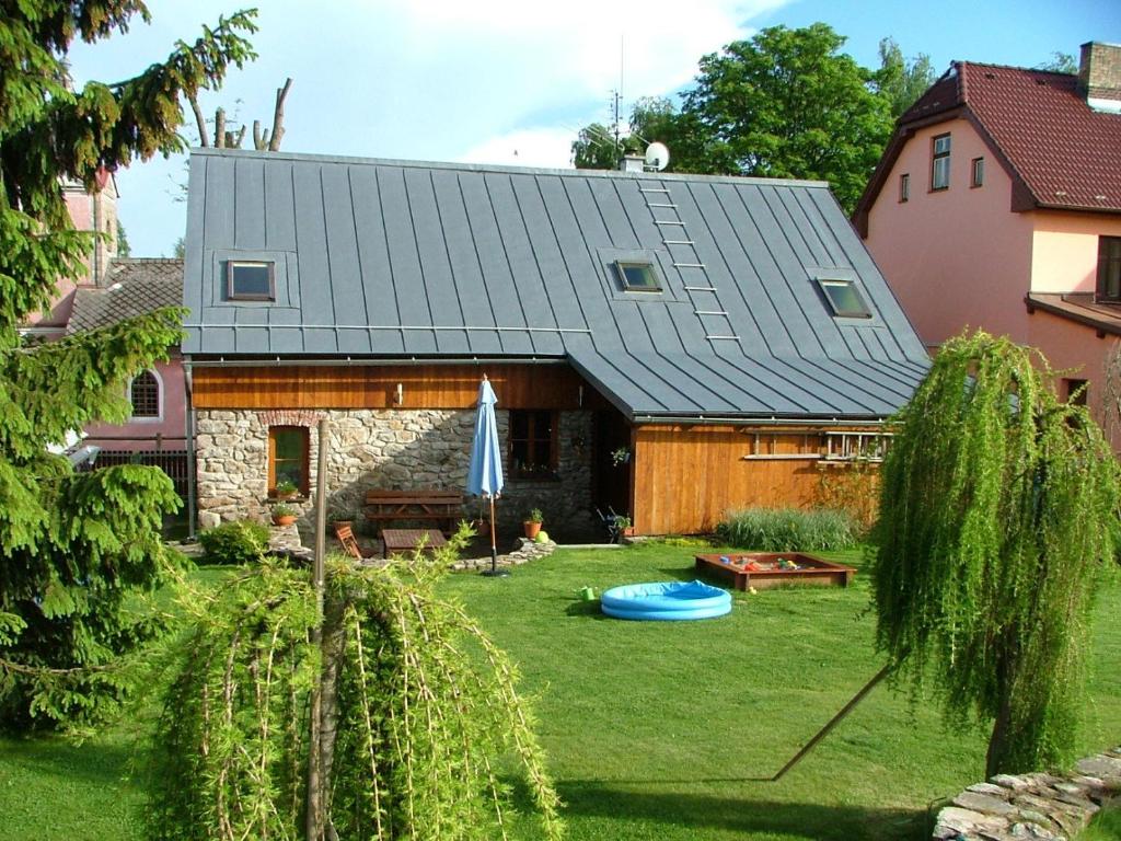 Zahrada ubytování Apartmány Nové Hutě