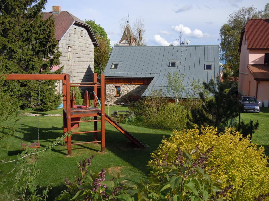 Zahrada ubytování Apartmány Nové Hutě