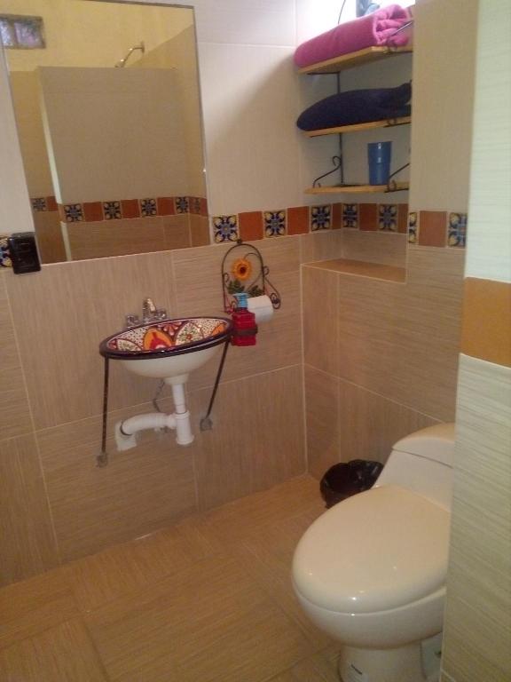 Koupelna v ubytování Casa Santuario Hotel Boutique