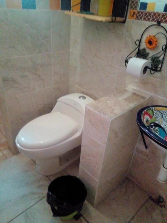 Koupelna v ubytování Casa Santuario Hotel Boutique
