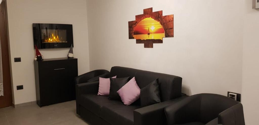 Posezení v ubytování Ribes House